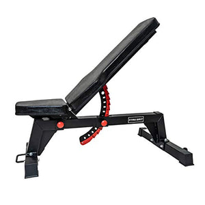 Tru Grit Fitness - Adjustable Power Weight Bench - 14 Foldable Positions - Strength Training Equipment for Home Gym or Office