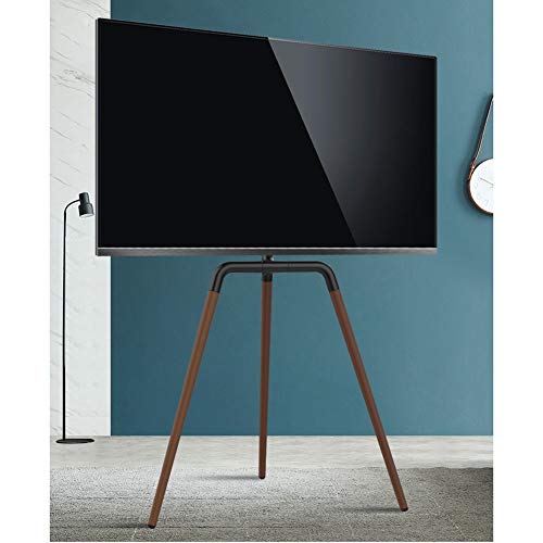Universal Tripod TV Stand for 32-65” TVs - 900° Swivel, Height Adjustable - VESA 600x400 - Full Motion TV Rack