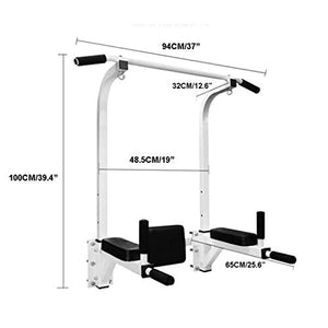 Wall Mount Chin Up Bar Height Adjustable Pull-Up Bar Multi Grip Strength Training Equipment for Home Gym 440 LB Weight Capacity (Color : Black)