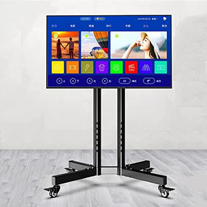 Generic Mobile TV Cart for 32-75 Inch LED Flat Screen - Height Adjustable Rolling Stand