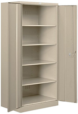 Salsbury Industries Heavy Duty Assembled Storage Cabinet, 78-Inch High by 24-Inch Deep, Tan
