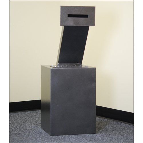 Protex Through-the-Wall Depository Safe With Drop Chute & Electronic Lock, 14" x 14" x 20"