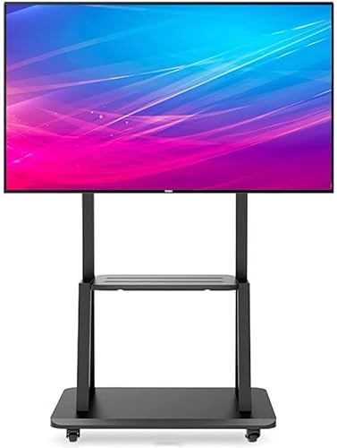 GaRcan Mobile TV Cart Stand 32-65 Inch Free Lift Floor Stand with AV Stand Camera Mount