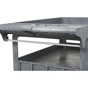 Ironton Utility Cart 500-Lb. Capacity 3 Tray, Maintenance-Free Structural Foam, Scratch Resistant, 46 3/5in.W x 25 2/5in.D x 32 7/10in.H