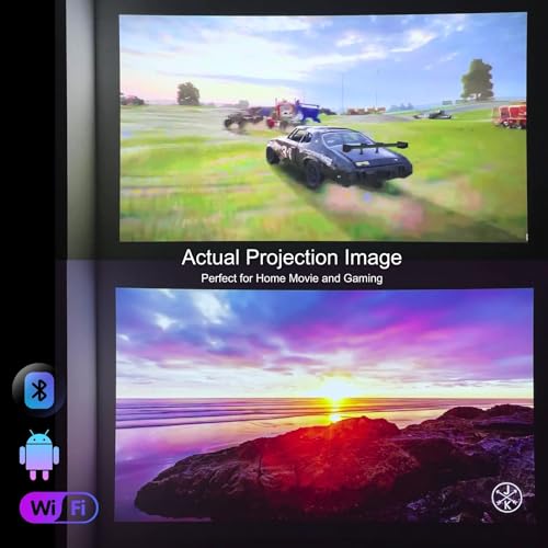 AAXA Technologies Ultimate 1100 LED Lumens Smart Projector [6 Hr Battery, WiFi, BT Speaker]