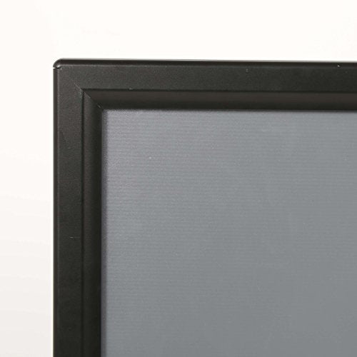 M&T Displays SwingPro Weather and Wind Resistant Outdoor Pavement Sidewalk Sign for 30x40 Posters 1.25 inches Black Aluminum Front Loading Snap Frame with 2 Legged Black Steel Base