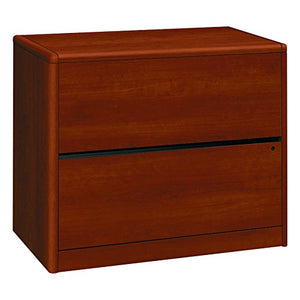 HON Two Drawer Lateral File, 36" x 20" x 29-1/2", Cognac