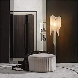 KAACH Dimmable Modern Silver Tassel Floor Lamp