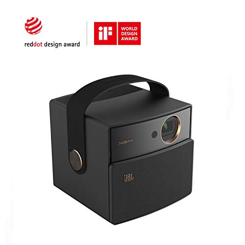 XGIMI CC Dark Knight Smart Mini Projector, Portable 350 ANSI lm HD Pocket Cinema, Auto Focus, JBL Stereo, WiFi, Bluetooth, HDMI, USB, 180" Picture