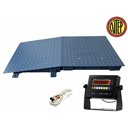 Liberty Scales Industrial Digital Floor Scale 24" x 24" for Warehouse Shipping, 1000lb Capacity
