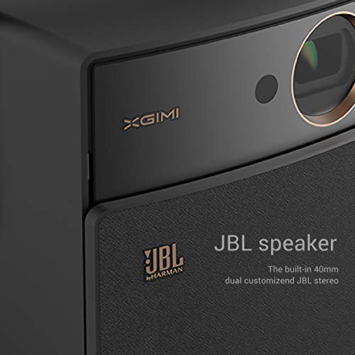 XGIMI CC Dark Knight Smart Mini Projector, Portable 350 ANSI lm HD Pocket Cinema, Auto Focus, JBL Stereo, WiFi, Bluetooth, HDMI, USB, 180" Picture