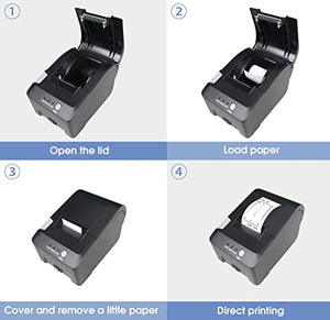 RIBAO BC-40 Mixed Denomination Bill Value Counting Money Counter with RB-58PLUS-RP 58mm Thermal Printer