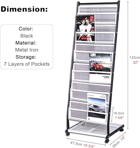 WEBERT Floor-Standing Magazine Rack