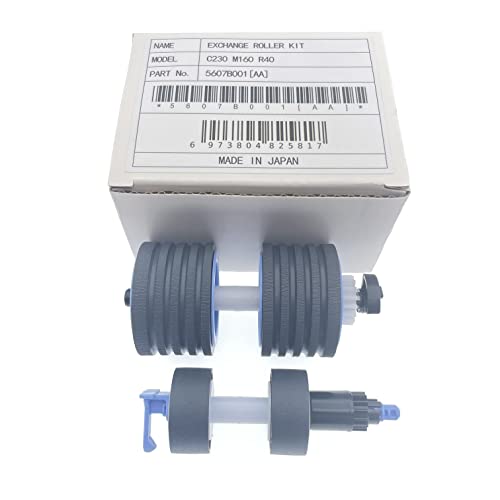OKLILI Pickup Exchange Roller Kit for Canon DR-S130 DR-S150 R40 R50 RS40 DR-C230 DR-C240 DR-M160 DR-M160II DR-M260 ScanFront 400