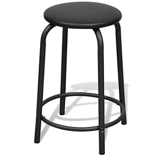 vidaXL Drafting Tables,Hobby, Drawing, Drafting, Craft Table with Angle Adjustable Tabletop and Stool Black, 47" x 23.6" x 30.5" (L x W x H)
