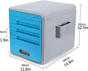 Generic Home Office Filing Cabinet with Digital Code Lock - Yellow (Orange)