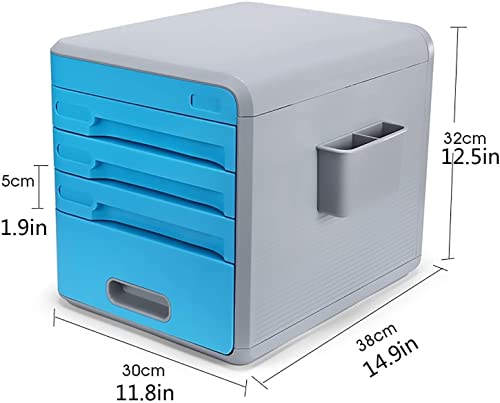 SHABOZ Home Office Filing Cabinet with Digital Code Lock - Yellow