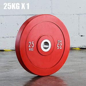 whl Barbell Plates 5KG X 1,10KG X 1,10KG X 1.15KG X 1,25KG X 1 Olympic Fractional Plates by Amon - Micro Weight Plates for Barbell or Dumbbell Strength Training Equipment (Size : 25KG X 1)