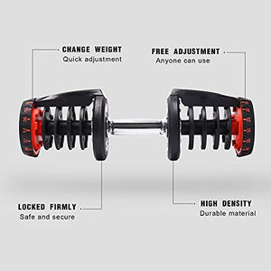 Timstono 90 lbs Adjustable Dumbbells Set of 2, 10-90 Lbs Adjustable Dumbbell Weight Set for Gym Work Out Home Strength Training, Fitness Dumbbell with Handle and Weight Plate.