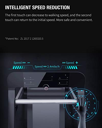 WEKEEP X3 Folding Commercial Treadmill Portable Manual Compact Walking Running Machine for Home Gym Workout Electric Desk Treadmills for Small Spaces Treadmills with LED Display
