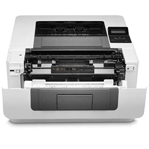 HP Laserjet Pro M404 n Black and White Single-Function Wired Laser Printer, White - Print only - 2-line LCD Display, 40 ppm, 4800 x 600 dpi, Ethernet, Hi-Speed USB