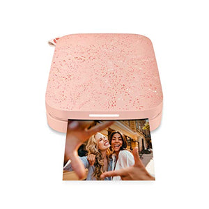 HP Sprocket Portable 2x3" Instant Photo Printer (Blush) Print Pictures on Zink Sticky-Backed Paper from your iOS & Android Device.