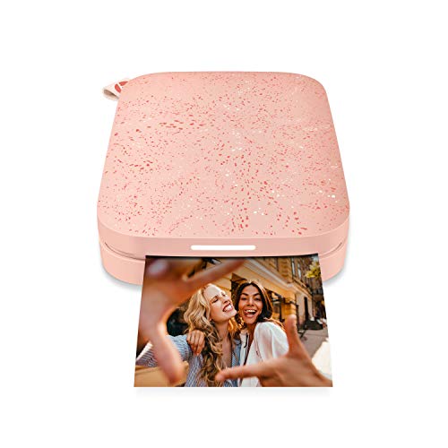 HP Sprocket Portable 2x3 Instant Photo Printer (Blush Pink) Fun Scrapbook Bundle