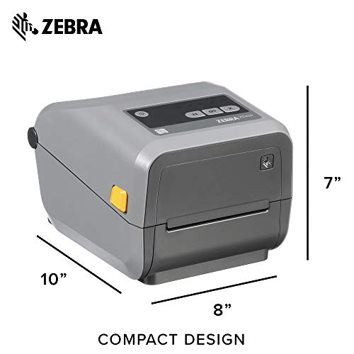 Zebra - ZD420c Ribbon Cartridge Desktop Printer for Labels and Barcodes - Print Width 4 in - 203 dpi - Interface: Wifi, Bluetooth, USB - ZD42042-C01W01EZ
