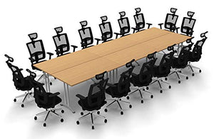 TeamWORK Tables 16 Seat Conference Meeting Seminar Tables & Chairs Set Model 6388 (BIFMA Top Spec)