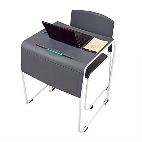 Luxor Lightweight Stackable Student Desk and Chair - 4 Pack