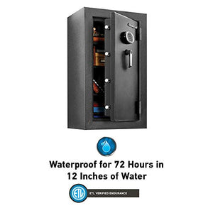 SentrySafe EF4738E Fireproof Waterproof Safe with Digital Keypad, 4.71 Cubic Feet & SFW123FUL Fireproof Waterproof Safe with Digital Keypad, 1.23 Cubic Feet