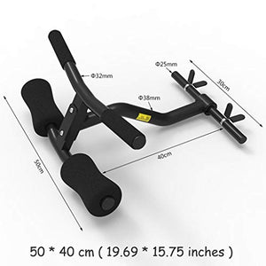YCDJCS T Bar Row Shoulder Press Landmine Handle Black for 25mm Dumbbell (1 Inches) Barbell Back Attachment for Home Gym Strength Training Equipment (Color : Black, Size : 5040 cm)