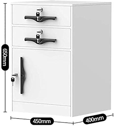 noxozoqm Metal Locker Storage Cabinet with Lock - Home Office File Cabinets for Important Documents (Size: B)