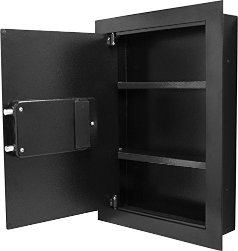 BARSKA Winbest Left Opening Biometric Fingerprint Security Hidden Wall Safe 15.4 in x 3.73 in x 20.75 in