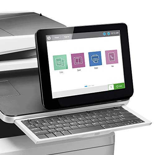 HP Color LaserJet Enterprise Flow Multifunction M578z Wireless Duplex Printer with Stapler and Pull-Out Keyboard (7ZU88A)