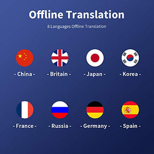 Translator Device Offline Translation Assistance Super Accuracy Online Translation Audio Memo Camera Translation,106 Languages Two Way Translation for Travelling Learning Business