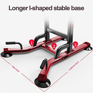 DOYCE Adjustable Power Tower,Dip Station Pull Up Bar Power Tower Strength Training Workout Equipment with Dumbbell Bench for Gym Home Fitness,Shipping from US