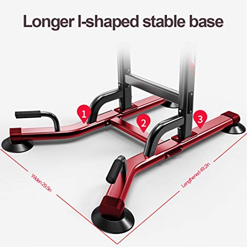 DOYCE Adjustable Power Tower,Dip Station Pull Up Bar Power Tower Strength Training Workout Equipment with Dumbbell Bench for Gym Home Fitness,Shipping from US