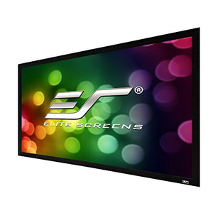 Elite Screens Sable Frame 2 Series, 135-inch Diagonal 16:9, Active 3D 4K Ultra HD Ready Fixed Frame Home Theater Projection Projector Screen, ER135WH2
