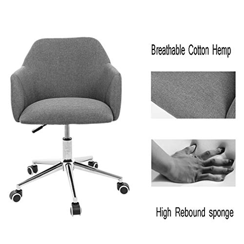 Leisure Swivel Chairs Adjustable Height Home Office Desk Chair Sofa Chair with Soft Seat Cushion SACKDERTY