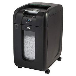 GBC Paper Shredder, SmarTech Enabled, Auto Feed, 300 Sheet Capacity, Super Cross-Cut, 5-10 Users, Stack-and-Shred 300X (1757576S)