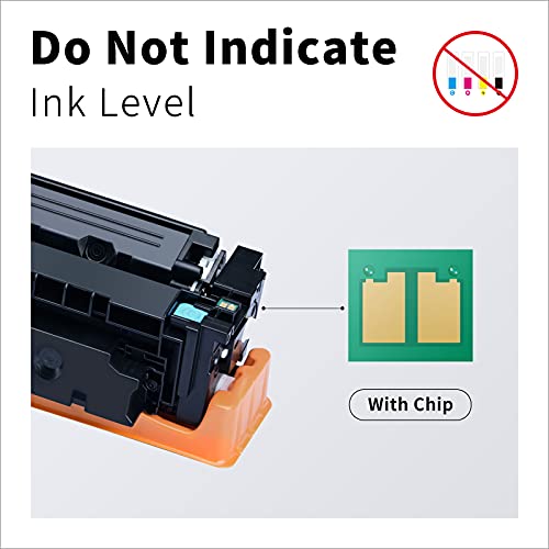 LEMERO (with Chip) Remanufactured Toner Cartridge Replacement for HP 414A 414X W2020A W2021A W2022A W2023A to use with Color Laserjet Pro MFP M479fdw M454dw (Black, Cyan, Magenta, Yellow, 4 Pack)