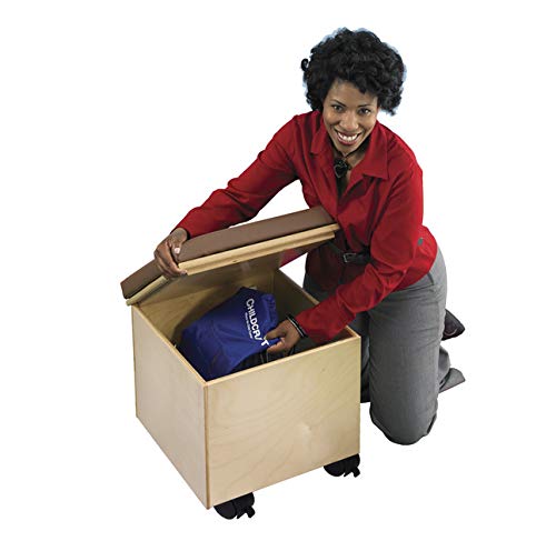 Childcraft Help On Wheels Mobile Teacher Stool, 18 x 18 x 18 Inches