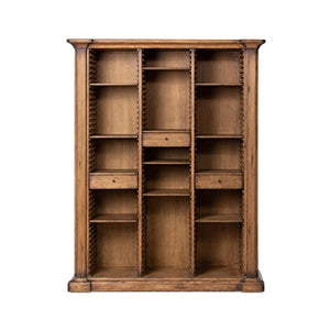 Park Hill Collection Bradley Adjustable Shelf Wooden Bookcase in Brown EFC20137