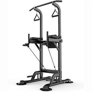 DSWHM Fitness Equipment Strength Training Equipment Strength Training Dip Stands Power Tower Adjustable Height Pull Up & Dip Station Multi Function Pull Up Station for Strength Training Full Body Stre