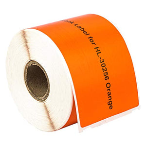 HOUSELABELS Compatible DYMO 30256 Orange Shipping Labels (2-5/16" x 4") Compatible with Rollo, DYMO LW Printers, 50 Rolls / 300 Labels per Roll