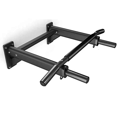 Strength Training Equipment Wall Mount Chin Up Bar Multi Grip Pull-Up Bar with Hangers for Punching Bags Power Ropes for Home Gym 1300 LB Weight Capacity (Color : Bblack)