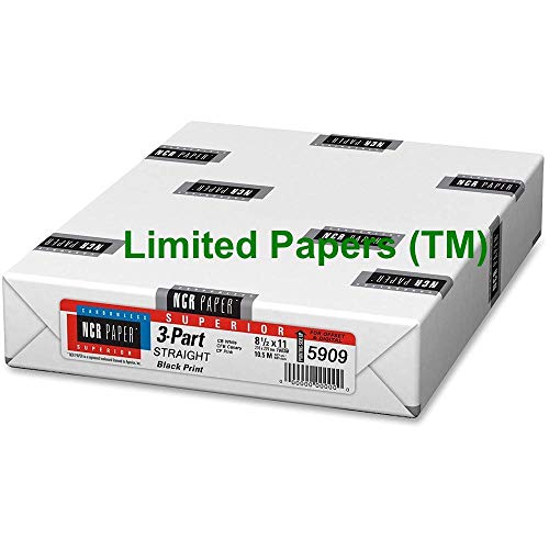 Appvion 5909 Straight Paper, 3-Part, 92GE, 8-1/2"x11", 500SH/PK (10)