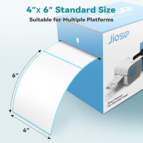 Jiose Label Printer + 1000pcs Thermal Labels with Holder