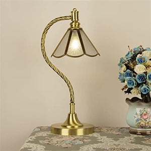 None European Style Copper LED Desk Lamp